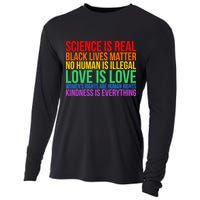 Love Kindness Science Black Lives LGBT Equality Cooling Performance Long Sleeve Crew