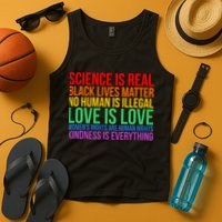 Love Kindness Science Black Lives LGBT Equality Tank Top