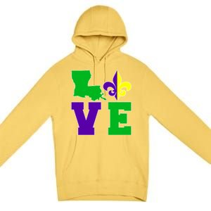 Love Mardi Gras Louisiana Premium Pullover Hoodie