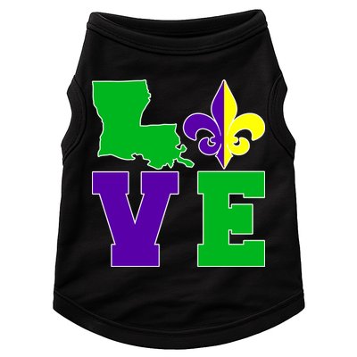 Love Mardi Gras Louisiana Doggie Tank