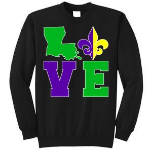 Love Mardi Gras Louisiana Sweatshirt