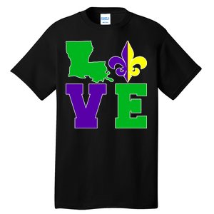 Love Mardi Gras Louisiana Tall T-Shirt