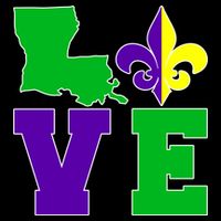 Love Mardi Gras Louisiana Impact Tech Backpack