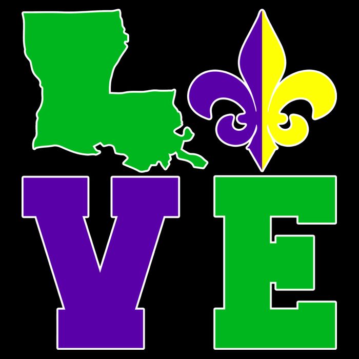 Love Mardi Gras Louisiana Impact Tech Backpack
