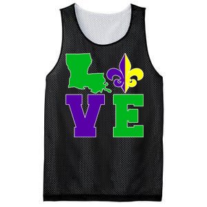 Love Mardi Gras Louisiana Mesh Reversible Basketball Jersey Tank