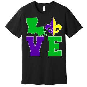 Love Mardi Gras Louisiana Premium T-Shirt