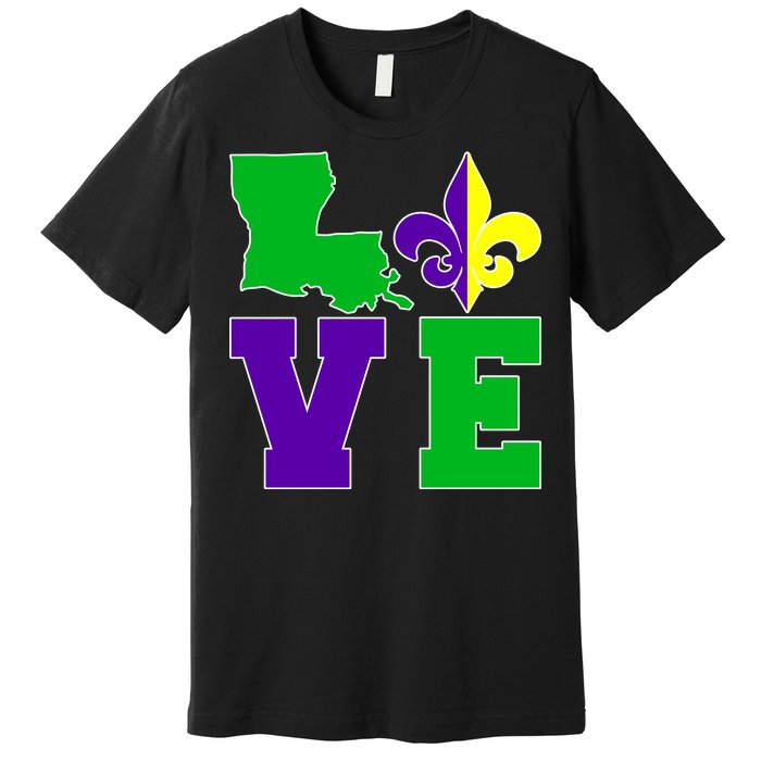 Love Mardi Gras Louisiana Premium T-Shirt