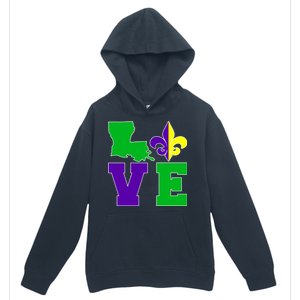 Love Mardi Gras Louisiana Urban Pullover Hoodie