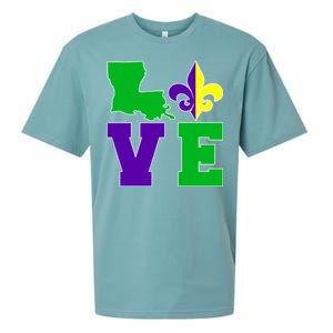 Love Mardi Gras Louisiana Sueded Cloud Jersey T-Shirt