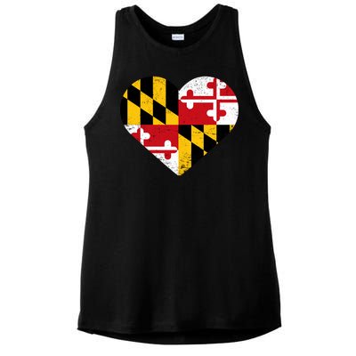 Love Maryland Ladies PosiCharge Tri-Blend Wicking Tank