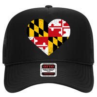 Love Maryland High Crown Mesh Back Trucker Hat