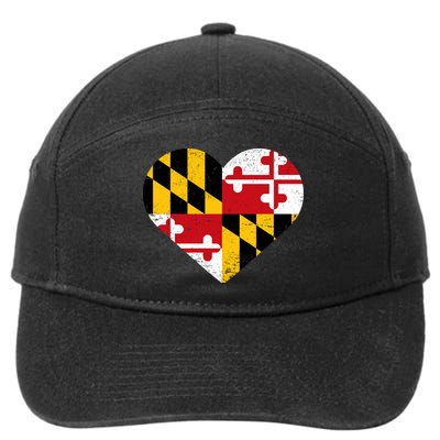 Love Maryland 7-Panel Snapback Hat