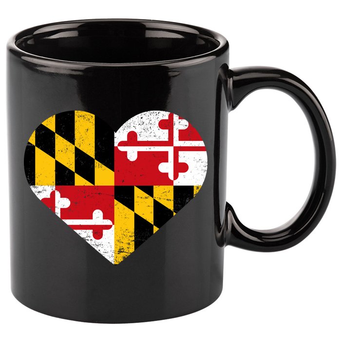 Love Maryland 11oz C Handle Ceramic Mug