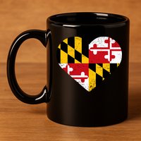 Love Maryland 11oz C Handle Ceramic Mug
