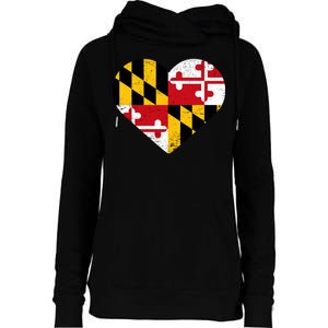 Love Maryland Womens Funnel Neck Pullover Hood