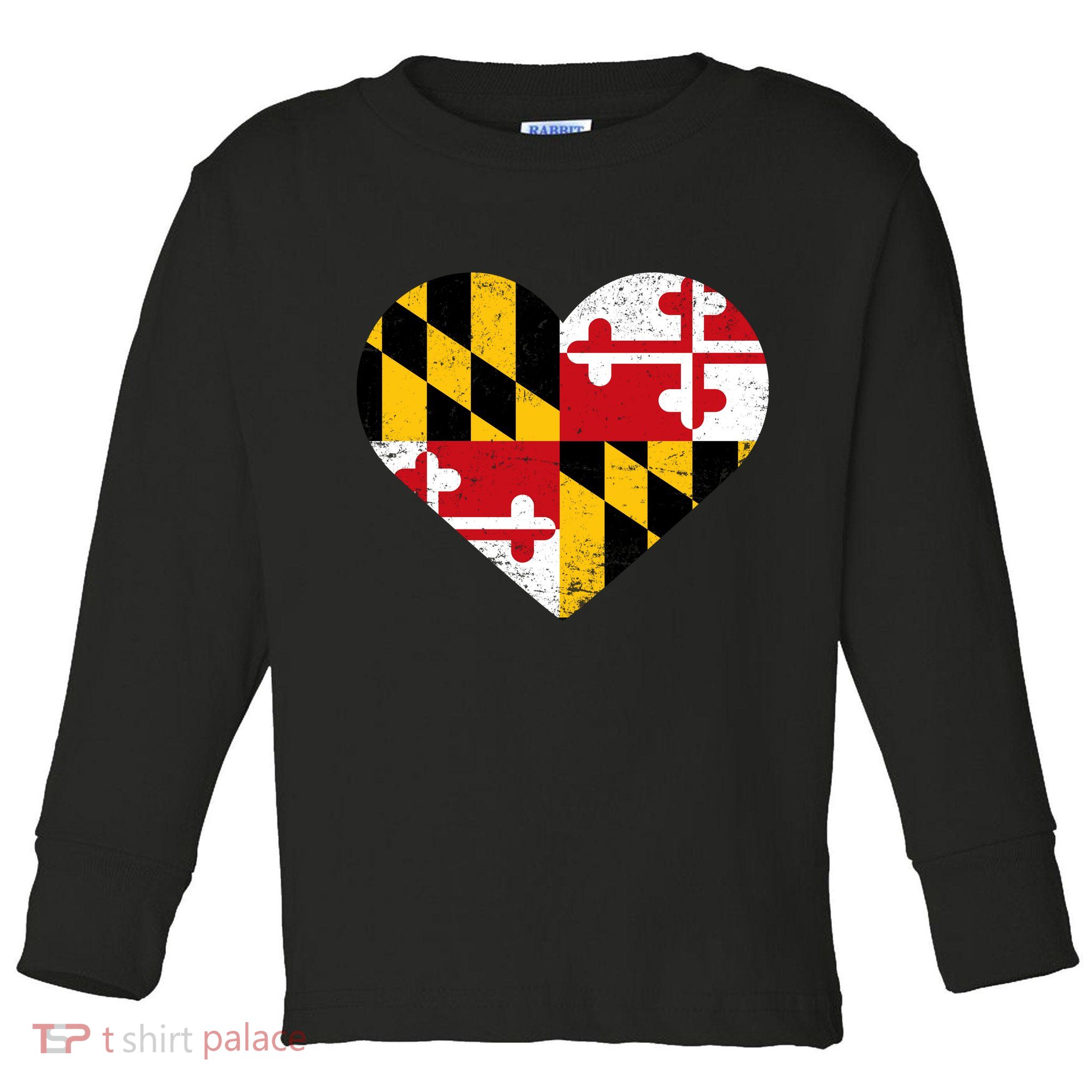 Love Maryland Toddler Long Sleeve Shirt