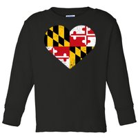 Love Maryland Toddler Long Sleeve Shirt