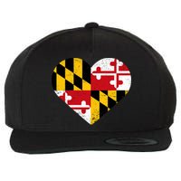 Love Maryland Wool Snapback Cap