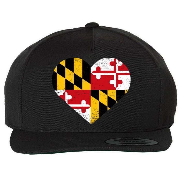 Love Maryland Wool Snapback Cap