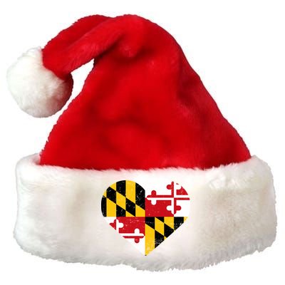 Love Maryland Premium Christmas Santa Hat