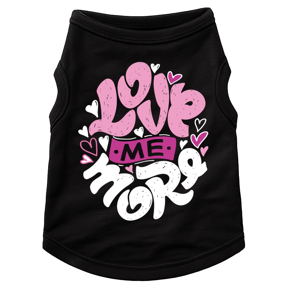 Love Me More Cute Hearts Doggie Tank