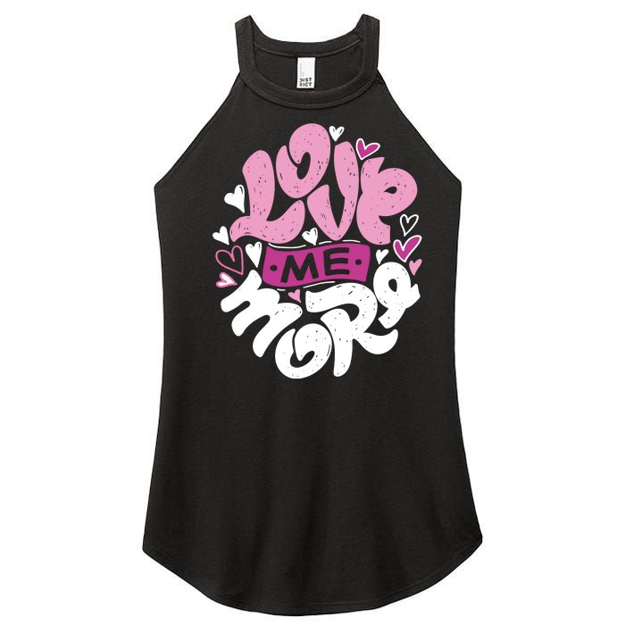 Love Me More Cute Hearts Women’s Perfect Tri Rocker Tank