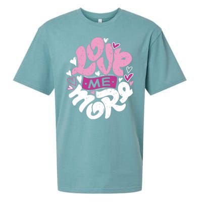 Love Me More Cute Hearts Sueded Cloud Jersey T-Shirt