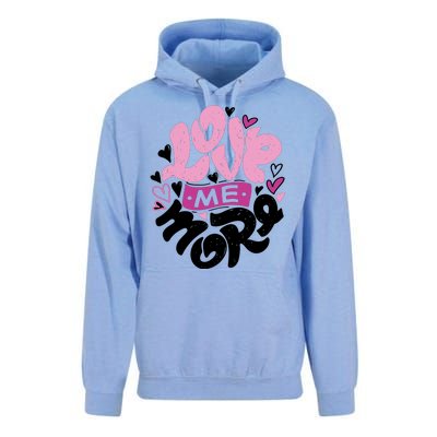 Love Me More Cute Hearts Unisex Surf Hoodie