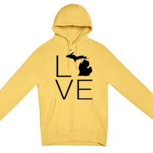 Love Michigan Premium Pullover Hoodie