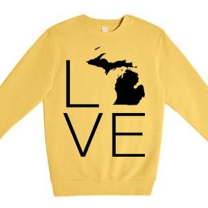 Love Michigan Premium Crewneck Sweatshirt