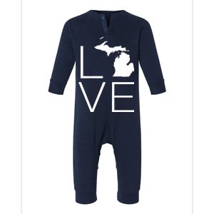 Love Michigan Infant Fleece One Piece