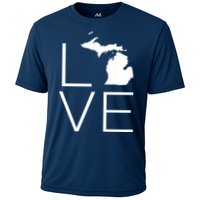 Love Michigan Cooling Performance Crew T-Shirt