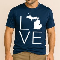Love Michigan Cooling Performance Crew T-Shirt