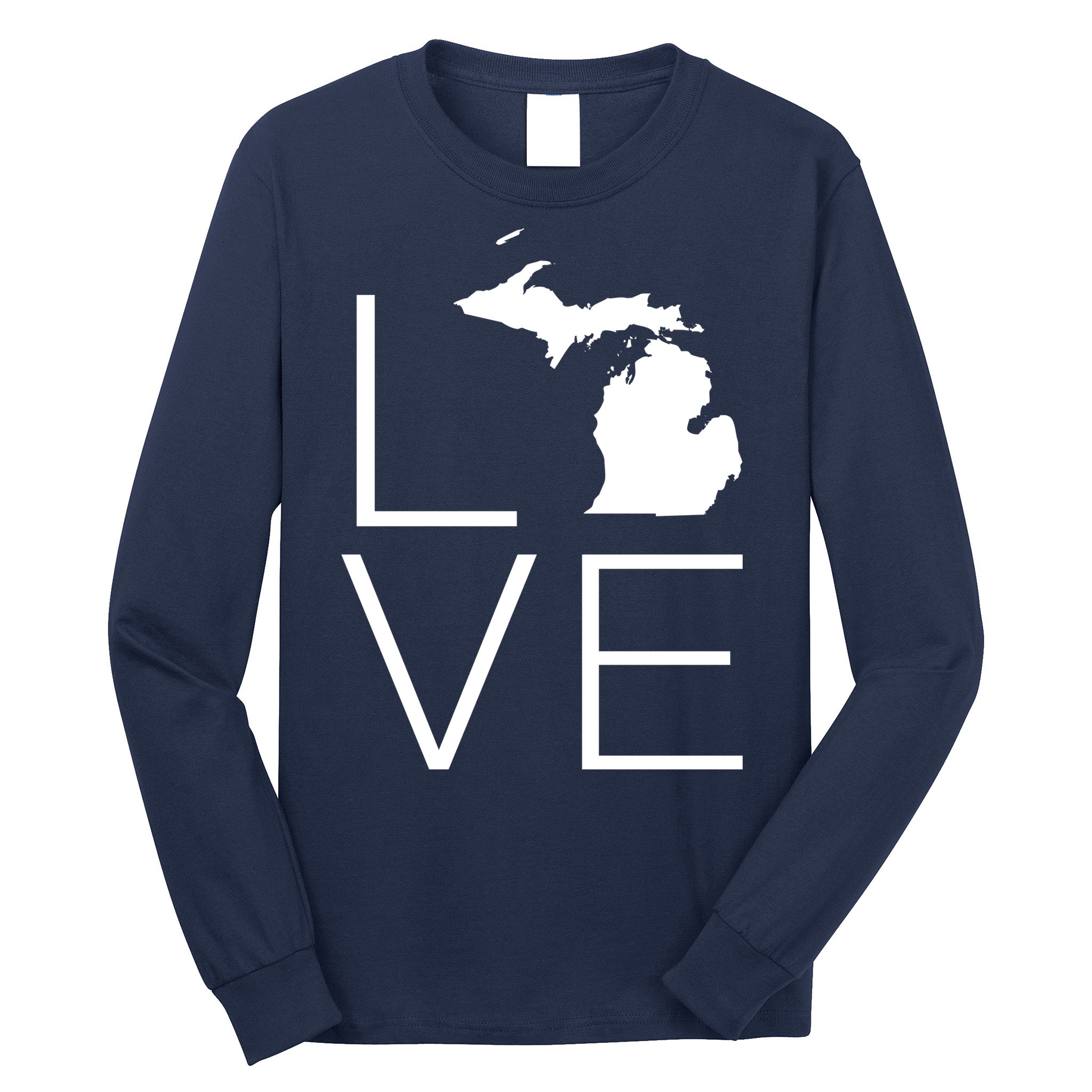 Love Michigan Long Sleeve Shirt