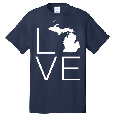 Love Michigan Tall T-Shirt