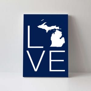 Love Michigan Canvas