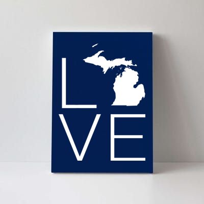 Love Michigan Canvas