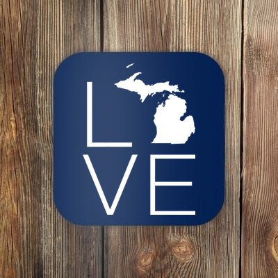 Love Michigan Coaster