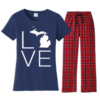 Love Michigan Women's Flannel Pajama Set