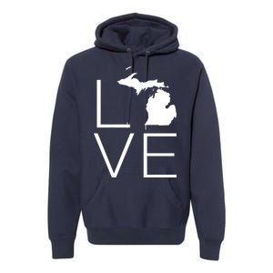 Love Michigan Premium Hoodie