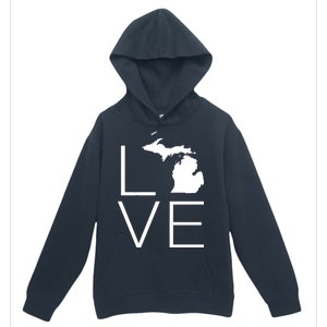 Love Michigan Urban Pullover Hoodie