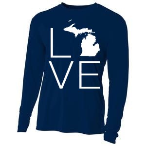 Love Michigan Cooling Performance Long Sleeve Crew