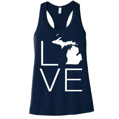 Love Michigan Women's Racerback Tank