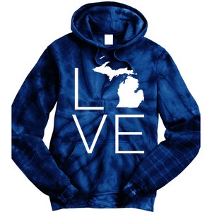 Love Michigan Tie Dye Hoodie