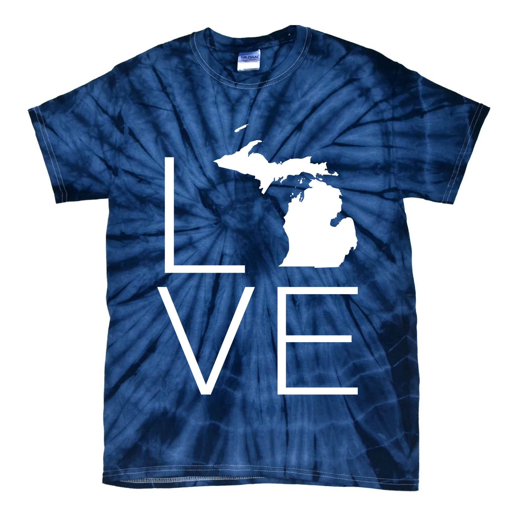 Love Michigan Tie-Dye T-Shirt