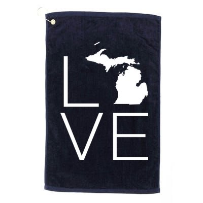 Love Michigan Golf Towel