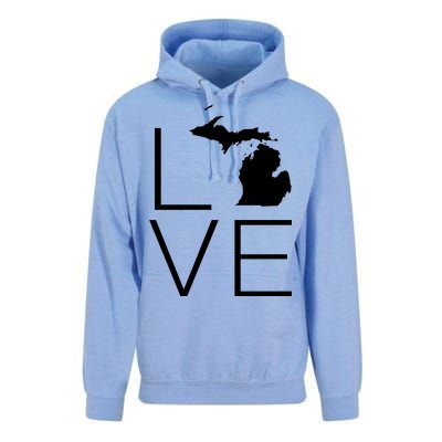 Love Michigan Unisex Surf Hoodie