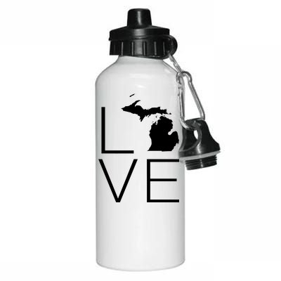 Love Michigan Aluminum Water Bottle 