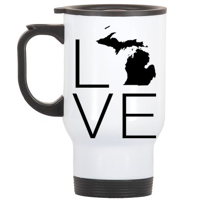 Love Michigan Stainless Steel Travel Mug