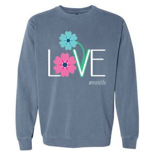 Love Mimi Flower MimiLife Garment-Dyed Sweatshirt